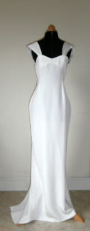 ivory-double-crepe-front-view